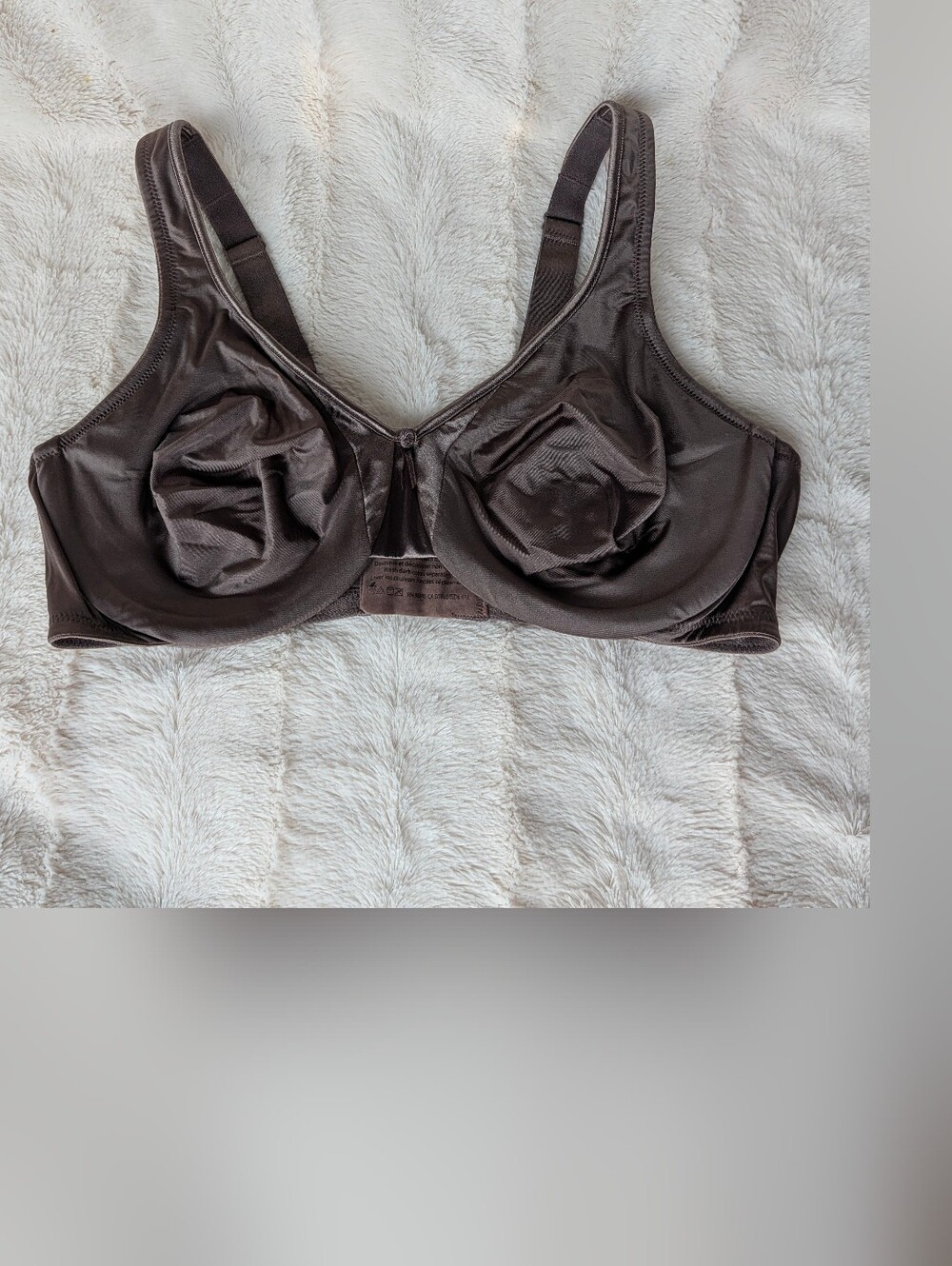 Olga by Warner's Signature Support Satin Underwir Bra 35002 Full Cover Brown 36D